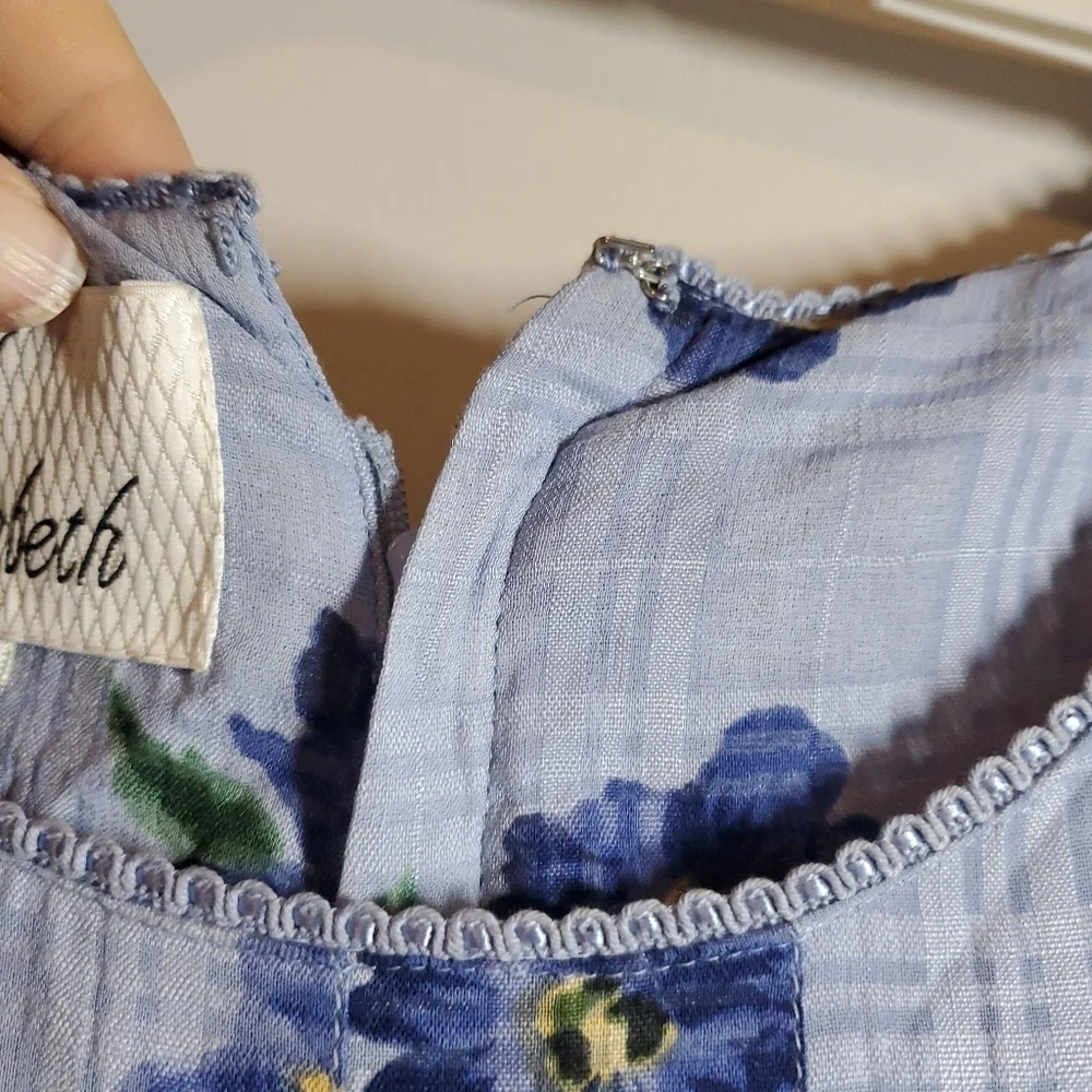 Vintage 90s Sarah Elizabeth Floral 50inch Midi Dress - Picture 5 of 10